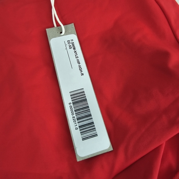 Everlane Swim Bottom Women XS Red Bikini The Hip High Rise Nyle Bathing Suit NEW - Picture 10 of 12